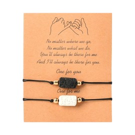 Matching Bracelet Gift for Couple Friends Bff Birthday Gifts for Boyfriend Husband Valentines Christmas Gifts for Girlfriend Wife Anniversary Wedding Gift for Him and Her Long Distance Touch Bracelets