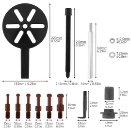 ChgImposs 21 in 1 Bearing Puller Set, 3 Jaw Bearing Removal Tool, Mechanical Reaper Bearing with Six Different Collet Dimensions and Heavy Duty Portable Storage Case, Inner Hole Three-Jaw Puller
