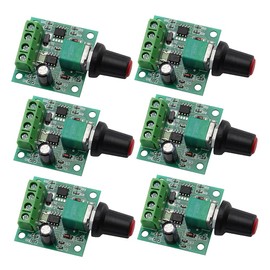 VKLSVAN 6PCS DC PWM Motor Speed Controller 1803BK 1803B Adjustable Driver Switch with Speed Control Knob DC 1.8v 3v 5v 6v 12v 2A 30W Low Voltage