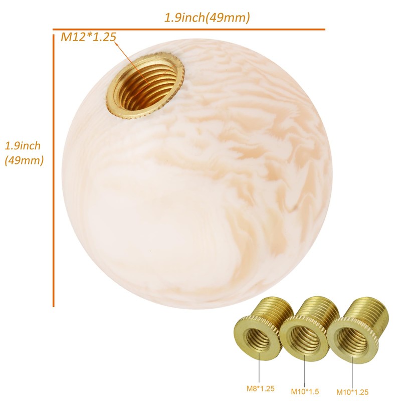 Arenbel 5 Speed Shifter Knobs Racing Shift Ball Gear Lever