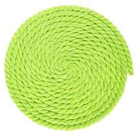 West Coast Paracord Super Soft Twisted Cotton Rope – Triple-Strand 1/4 Inch Rope – 100% Cotton Decorative Rope (Glitter Lime Green, 10 Feet)