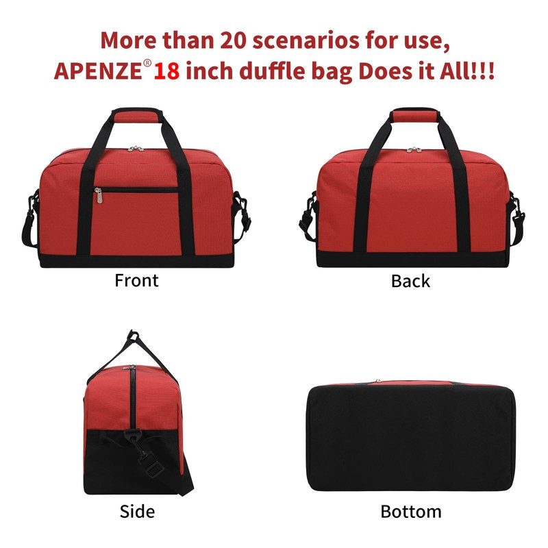Small Gym Bag 18 inch Carry On Duffel Bag for