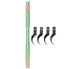 4PCS Thin Repair Blades with Handle BGA Maintenance Knife Multifunctional CPU Glue Remover Tools Green