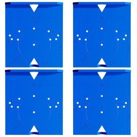 TorSor 4 Pack Concealed Hinge Jig Punch Locator Drill Guide Cabinet Hinges Hole Drilling Positioning Tool for Soft-Close European Hinges Standard Cabinet Hinge Overlay Euro Kitchen Door Hinges