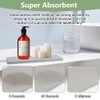 Pack of 2 Water-Absorbent Diatomite Coasters, 22 x 8 cm,