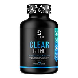 Clear Blend de 90 cápsulas. Ingredientes naturales: Hongo Melena de León, Bacopa, L-Tirosina, L-Teanina, Vitamina B1, Semilla de Uva Roja y Vitamina B