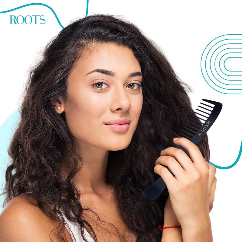 Roots - Professional Hair Comb - Wide Tooth Comb -