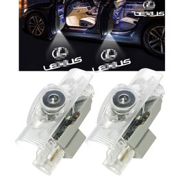 Minile Compatible Lexus is Courtesy Lamp,Never Fade Courtesy Light Door Welcome Light IS250 ES350 RC300 GS450 LS570 GX400 RX450 LS460 ux HD Logo Projection Car Door Lamp with Tilt Adjustment Set of 2