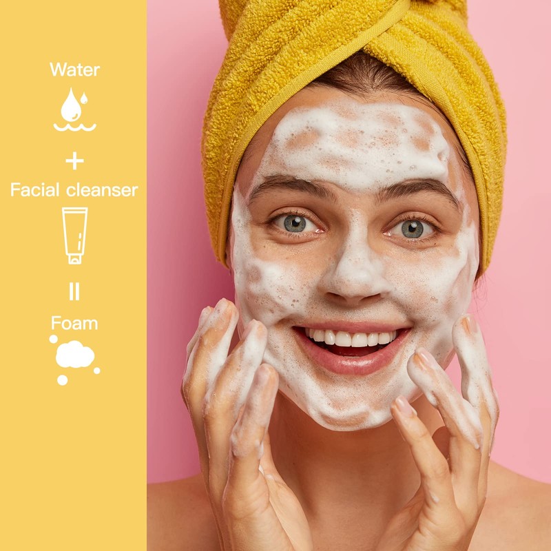 Tekson 3PCS Soap Foam Bottle (Yellow), Empty Travel Foaming Lash