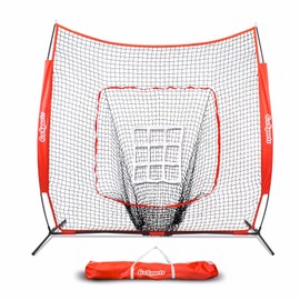 GoSports 7' x 7' Baseball & Softball Practice Training Net For Backyard Training