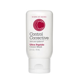 CONTROL CORRECTIVE Ultra Peptide Cream Mask, 2.5 Oz - Advanced Peptide, Retinol & Lactic Acid Anti Aging Mask, Revitalize Collagen & Elastin Production To Smooth Skin, Restores Plumpness & Hydration