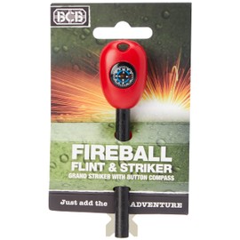 Bushcraft BCB Fireball Flint and Striker (Grand) - Red