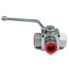 Chief 3-Way High Pressure Ball Valve 9/16-18 SAE 6 Port