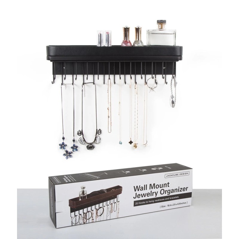 J Jackcube Design Necklace Holder Wall Mounted Jewelry Organizer For