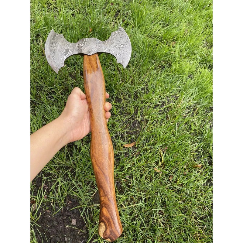 Helko Werk Damascus Steel Handmade Hand Forged Axe ZH50 /helko