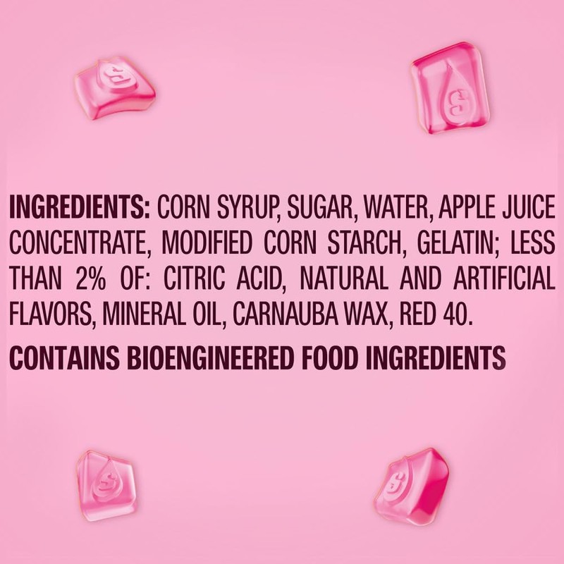 STARBURST Gummies All Pink Gummy Candy Strawberry Flavored Chewy Snacks