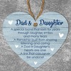 Laser Cut Father's Day Heart Plaque - Celebrate Dad &
