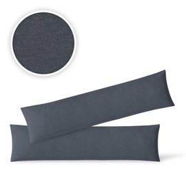 Exklusiv-heimtextil Jersey cushion cover, economy set of 2, with zippers, high quality, 40 x 145 cm