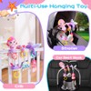 Koty Carseat Toys Hanging, Pink Mermaid Stroller Toys for Babies