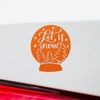 Decal Stickers of Christmas Let It Snow (Pastel Orange) (Set