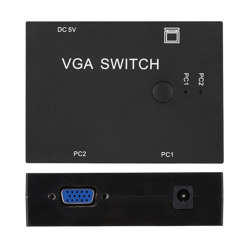 VGA Video Switch, VGA Splitter Computer Accessory Monitors Splitter Box
