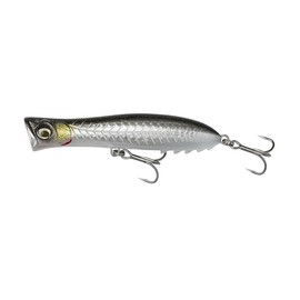 Savage Gear Gravity Popper – High-Performance Saltwater Popping Lure for Predator Anglers, Ideal for Pike, Bass & More, Ultra-Long Cast Design, Perfect for Saltwater Fishing Black Mullet 13 cm