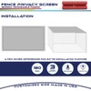 Windscreen4less Fence Privacy Screen 2' x 6' Heavy Duty Windscreen