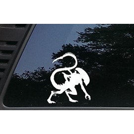 Alien Xenomorph - 5 1/2" x 6 1/2" die Cut Vinyl Decal/Bumper Sticker for Windows, Cars, JDM, Trucks, Bumpers, Tool Boxes, Boats, laptops - virtually Any Hard, Smooth Surface. Made in The USA