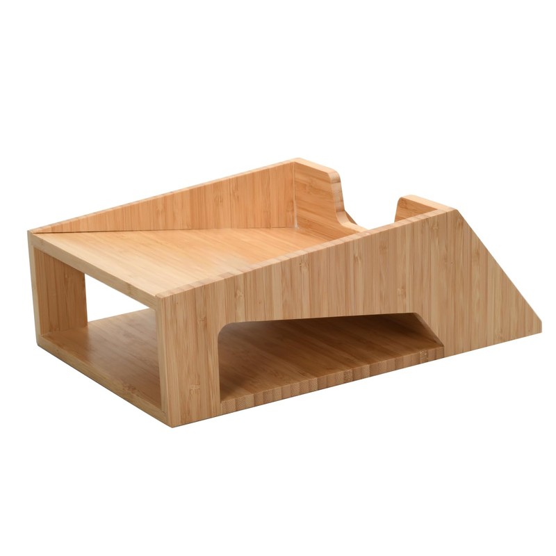 MobileVision Bamboo Laundry Detergent Holder with Drip Tray & Cup