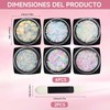 Gel con Purpurina Corporal y Facial 6pcs + 1pcs Aplicador