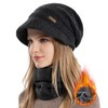 Sivan Women's Knit Hat, Classic Brim, Extra Thick Cloud Pile
