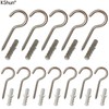 KShun 12 Sets Stainless Steel 304 Hook Screw 2 Sizes