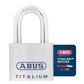 ABUS Mechanical 96TI/60 ka 7566 Titanium open shackle padlock – 60 mm