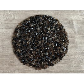 Smoky Quartz Chips – Natural Mini Smoky Quartz Stones, Crushed Undrilled Smoky Quartz, Semi-Tumbled Genuine Smoky Quartz (1/2 lb)