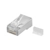 Goobay 68079 CAT 5e RJ45 Plug, STP, Shielded, Transparent, Pack