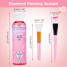 Cieex Diamond Painting Sealer, 240 ml Diamond Art Sealer, Diamond Painting Accessories, Diamond Art Glue for Fixing and Diamonds Shine Permanently
