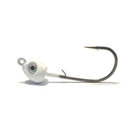 Hunting and Fishing Depot White J-Slammer Saltwater Jig Heads 3pk