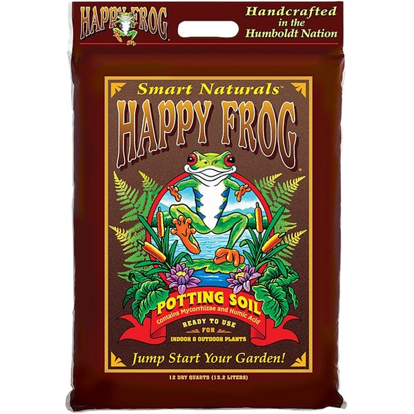 FoxFarm FX14082 Happy Frog Bag, 12 Quart Potting Soil, Brown
