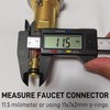 Quick Connect Faucet Water Supply Lines, 12 Inch Long, Widespread