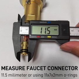 Quick Connect Faucet Water Supply Lines, 12 Inch Long, Widespread Bathroom Faucet Replacement Fast Lock Pipe Hoses, V-Shape, 1 Piece