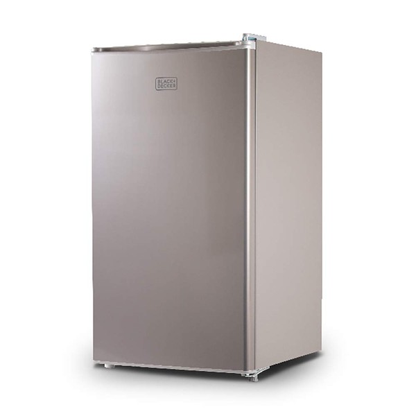 BLACK+DECKER BCRK32V Compact Refrigerator Energy Star Single Door Mini Fridge with Freezer, 3.2 Cubic Ft., VCM, Gray