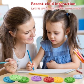 Math Fidget Spinners, 18Pcs Math Fidget Toy, Math Facts Fidget for Kids, Math Spinner Educational Toys, Fidget Learning Game Toy, Relieves Stress & Anxietys Relief Toys (Add Subtract Divide Multiply)