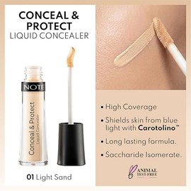 Conceal And Protect Liquid Concealer Light Sand Note Cosmetique For Women