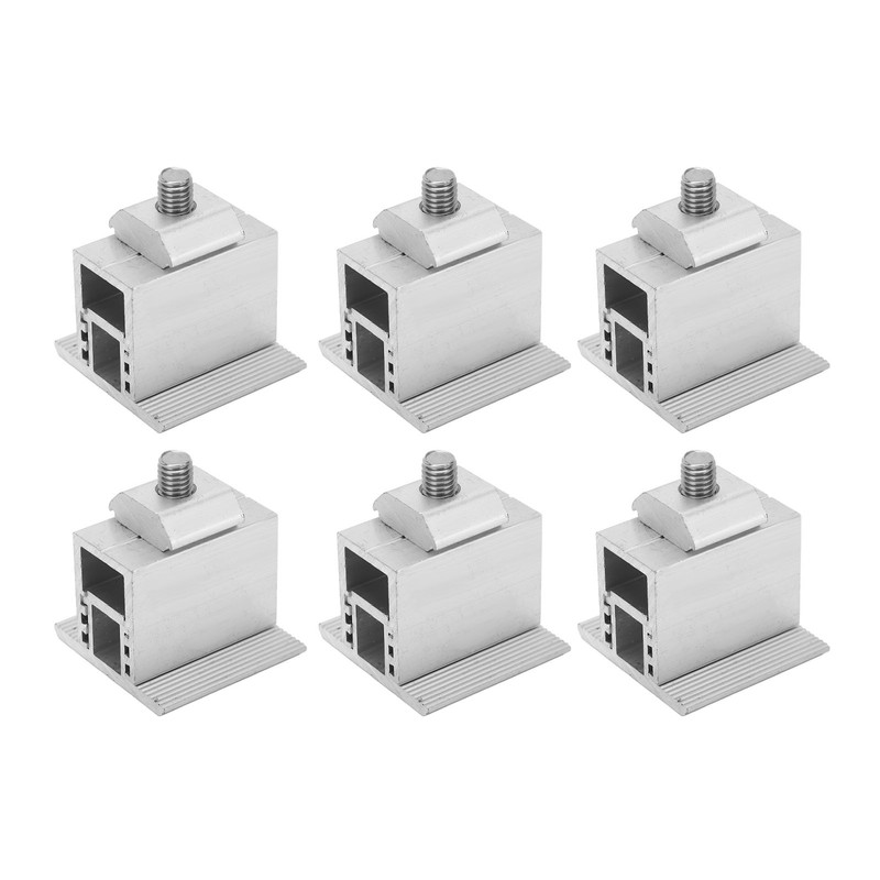 10Pcs Adjustable PV Solar Panel Middle Clamp Aluminum Alloy Photovoltaic