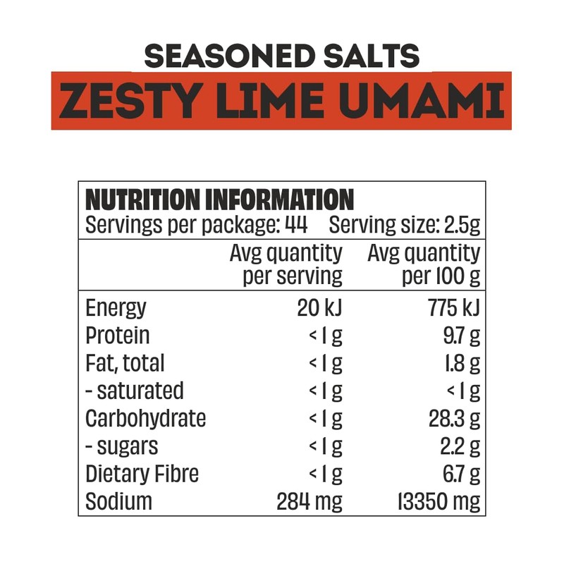 Mingle Seasoning No Nasties Seasoned Salts Chilli Lime Zesty