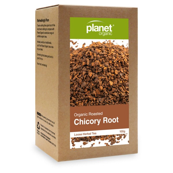 2 x 100g Planet Organic Organic Chicory Root (Roasted) Loose Leaf Tea 200g