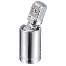TOP-VIGOR 1/2 Inch Drive Universal Joint Swivel Deep Impact Socket, Cr-V Steel Socket Adapter with 360° Swivel and Spring-Loaded Ball for Ratchets and Hand Tools