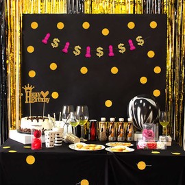 Cash Money Bachelorette Party Glitter Banner – Vegas and Casino Bachelorette Party Decorations, Favors and Supplies