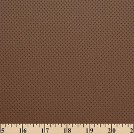 Dotted Stretch Vinyl Fabric Upholstery Perforated 54" Wide BTY Auto Home Commercial (Brown)