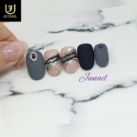 ✏Doodle handmade nail tips - Short round / ✏낙서 수제네일팁 - 숏라운드